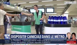 Distribution d'eau, messages d'alerte... Comment la RATP gère la canicule dans le métro