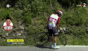 Tour de France 2019 / Poels et Ewan chutent sur le bord de la route