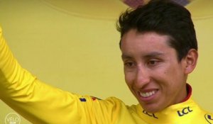 Tour de France 2019 : Le podium du nouveau maillot jaune Egan Bernal