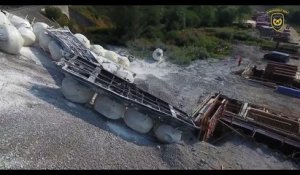 Un train de marchandises déraille en République Tchèque car... il roulait trois fois au-dessus de la vitesse maximale autorisée - VIDEO