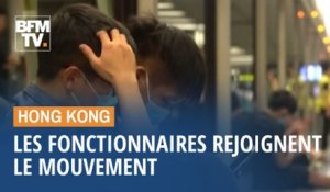 À Hong Kong, les fonctionnaires se joignent aux manifestants