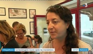 Aude : une boulangerie rouvre ses portes un an après de violentes inondations