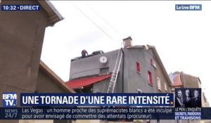 Meurthe-et-Moselle: après la tornade, les habitants de Herserange commencent à réparer les dégâts
