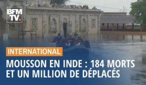 Mousson en Inde: 184 morts dans les inondations et un million de déplacés