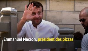Emmanuel Macron, président des pizzas