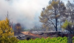 Incendie de Cébazan : les dégâts vus du ciel