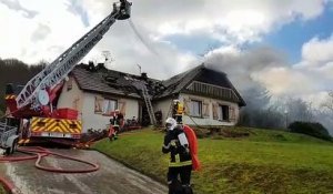 Échenoz-la-Méline : une maison détruite par un incendie