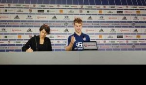 OL - Angers : conférence de presse Joachim Andersen