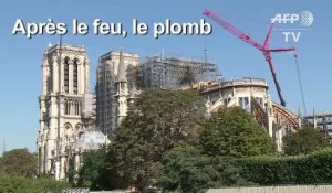 Plomb à Notre-Dame: la décontamination du parvis en cours