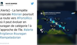 La tempête Dorian se renforce, et se dirige vers Porto Rico et la République dominicaine