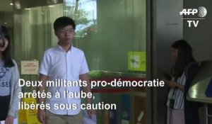 Hong Kong: "Nous continuerons notre combat," déclare Joshua Wong
