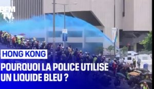 Hong Kong: pourquoi la police asperge les manifestants d'un liquide bleu ?