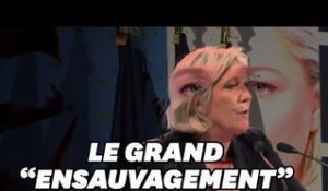 Marine Le Pen agite encore la peur de "l'ensauvagement"... en vue des municipales?