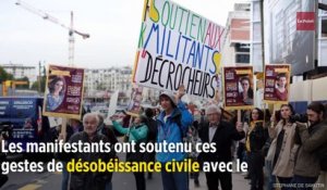 Les décrocheurs des portraits de Macron soutenus à Paris avant leur procès