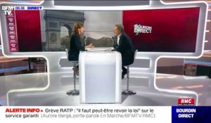 Grève RATP: la députée LaRem Aurore Bergé estime qu'il "faut peut-être revoir la loi"