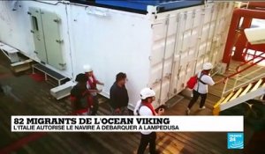 Le Ocean Viking débarque à Lampedusa