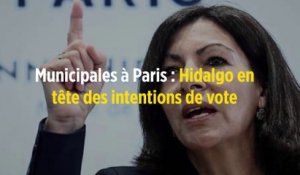 Municipales à Paris : Hidalgo en tête des intentions de vote