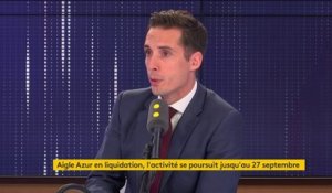 Aigle Azur : "L'objectif, c'est que l'offre d'Air France reprenne le maximum d'emplois [...] Nous visons 90% des emplois", affirme Jean-Baptiste Djebbari