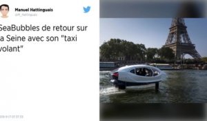 Paris : Nouveaux tests pour les taxis volants Seabubbles sur la Seine