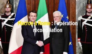 Macron à Rome : l'opération réconciliation