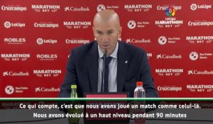 5e j. - Zidane : "Nous avons évolué à un haut niveau"
