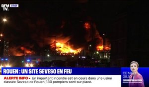 Incendie dans une usine à Rouen: les écoles, collèges et lycées environnants seront fermés ce jeudi