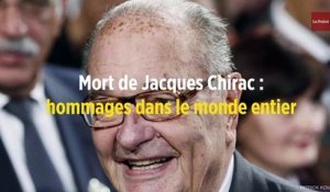 Mort de Jacques Chirac : hommages dans le monde entier