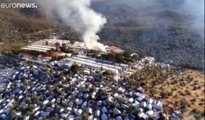 Au moins deux morts dans un incendie à l'intérieur du camp de Moria