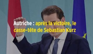 Autriche : après la victoire, le casse-tête de Sebastian Kurz