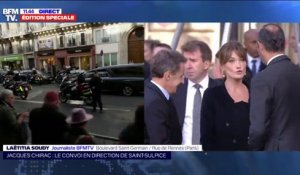 Nicolas Sarkozy et Carla Bruni arrivent à leur tour à Saint-Sulpice