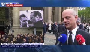 Hommage à Jacques Chirac: Jean-Michel Blanquer évoque "un moment d'unité nationale et internationale"