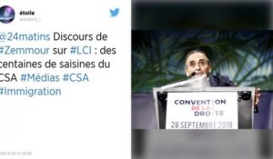 Après le discours d’Éric Zemmour sur LCI, des centaines de téléspectateurs saisissent le CSA