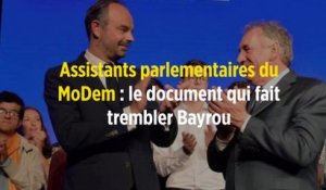 Assistants parlementaires du MoDem : le document qui fait trembler Bayrou