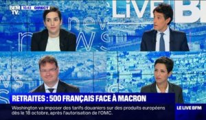 Retraites: 500 Français face à Macron - 03/10