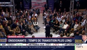Emmanuel Macron défend sa réforme sur les retraites à Rodez - 03/10