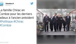 La famille Chirac en Corrèze pour les derniers adieux à l’ancien président