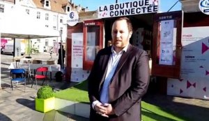 Besançon. Commerces et connectivité place de la Révolution avec la 'boutique connectée