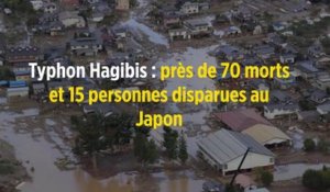 Typhon Hagibis : près de 70 morts et 15 personnes disparues au Japon