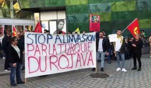 Mobilisation contre l'intervention turque en Syrie à Mulhouse