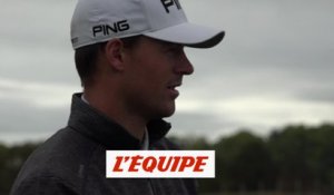 À l'échauffement avec Victor Perez - Golf - Open de France