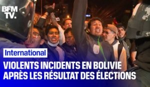 Bolivie: de violents incidents éclatent après les résultats des élections
