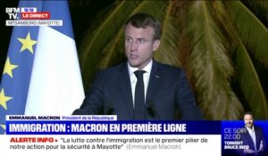 Immigration à Mayotte: "les interpellations en mer ont augmenté de 50% depuis le début de l'année" (Emmanuel Macron)