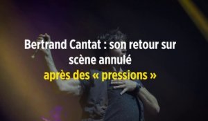 Bertrand Cantat : son retour sur scène annulé après des « pressions »