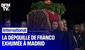La dépouille du dictateur Franco a été exhumée ce jeudi à Madrid