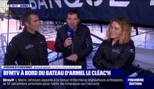 BFMTV a rencontré les skippers Armel le Cléac'h et Clarisse Crémer avant le départ de la Transat Jacques Vabre ce dimanche