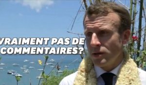 Macron n'a pas pu s'empecher de commenter l'actualité hexagonale depuis l'Océan Indien