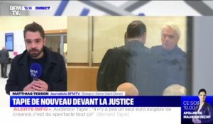 Bernard Tapie sur les 403 millions d'euros réclamés par le Crédit Lyonnais: "Il n'y a pas 1 euro exigible de créance, c'est du spectacle"