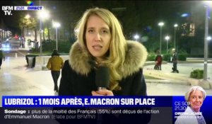 Emmanuel Macron à Rouen un mois après l'incendie de l'usine chimique Lubrizol - 30/10