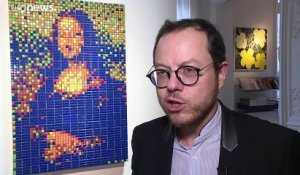 "Rubik Mona Lisa" réalisée par l'artiste Invader, mise aux enchères