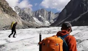 Vu du ciel: le Mont-Blanc, victime du réchauffement